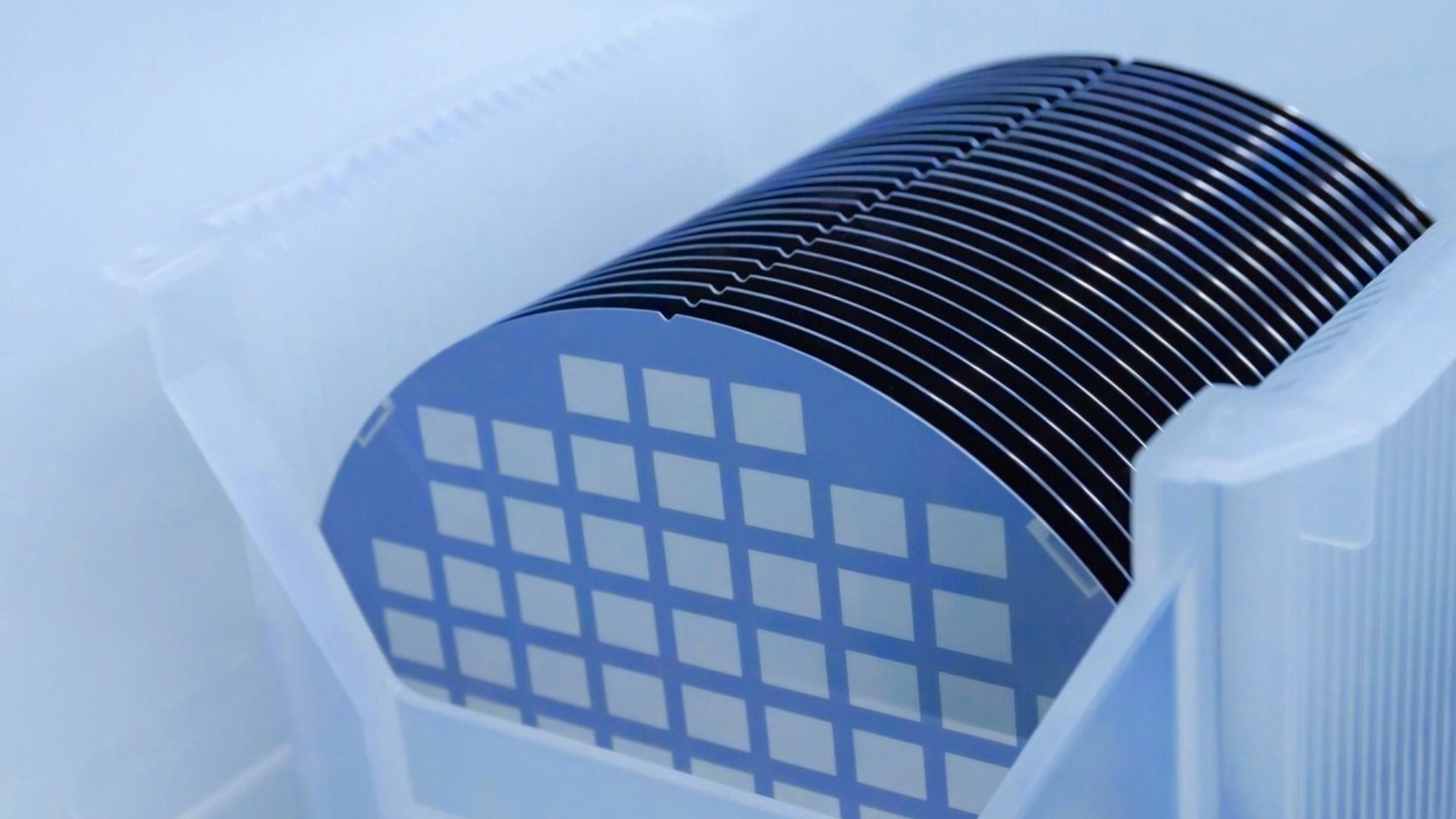 High-tech semiconductor manufacturing background